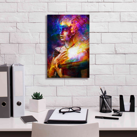Image of 'Iridiscent Catharsis' by Mario Sanchez Nevado, Canvas Wall Art,12x18