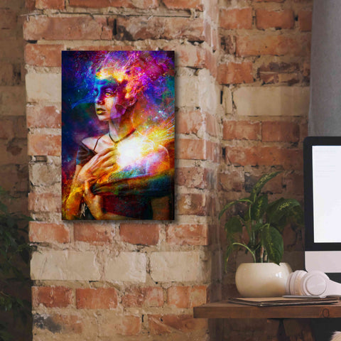 Image of 'Iridiscent Catharsis' by Mario Sanchez Nevado, Canvas Wall Art,12x18
