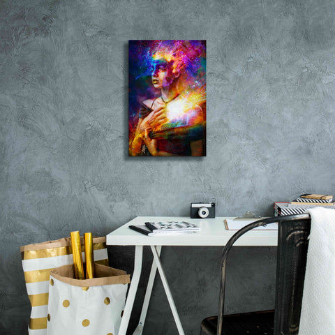 Image of 'Iridiscent Catharsis' by Mario Sanchez Nevado, Canvas Wall Art,12x18