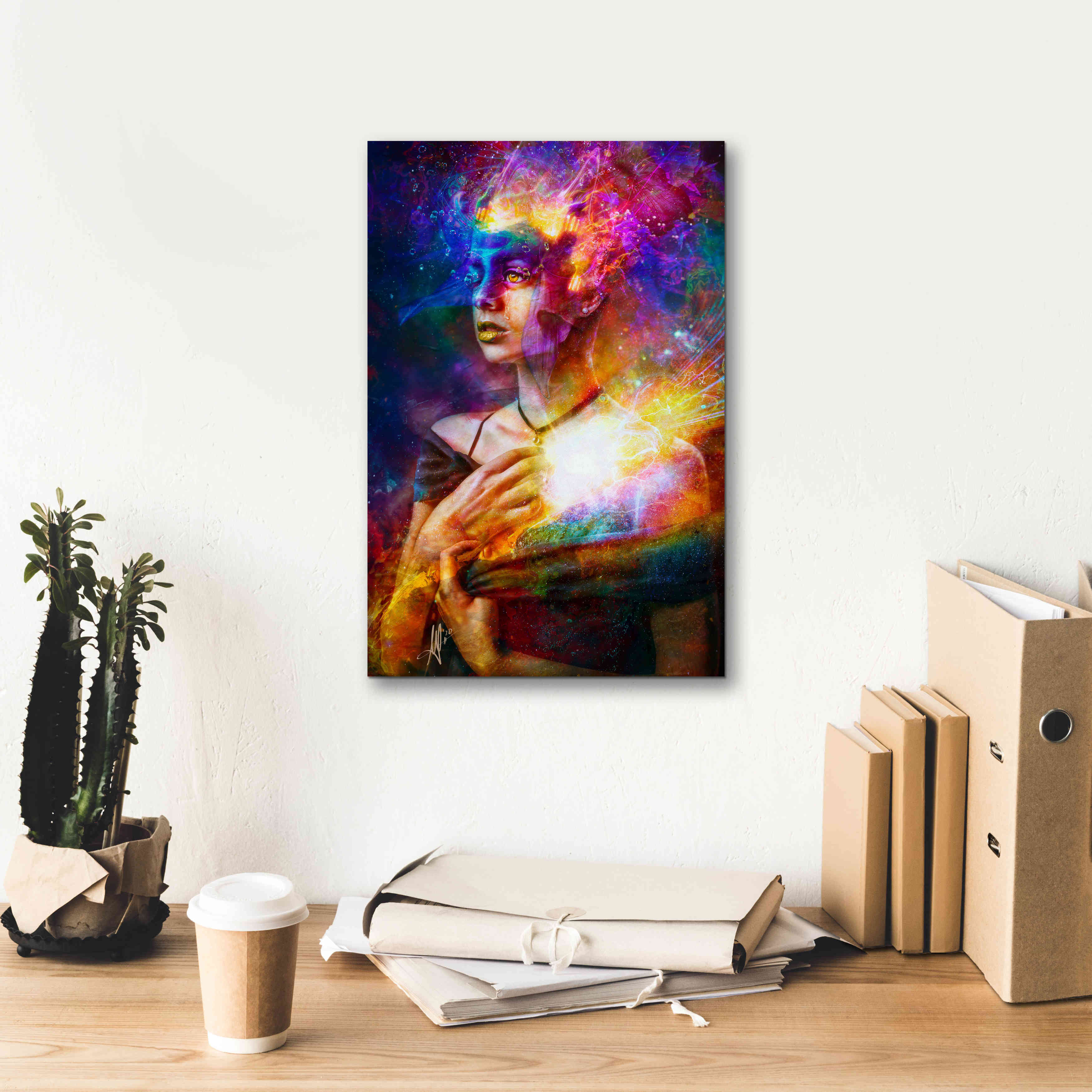 'Iridiscent Catharsis' by Mario Sanchez Nevado, Canvas Wall Art,12x18
