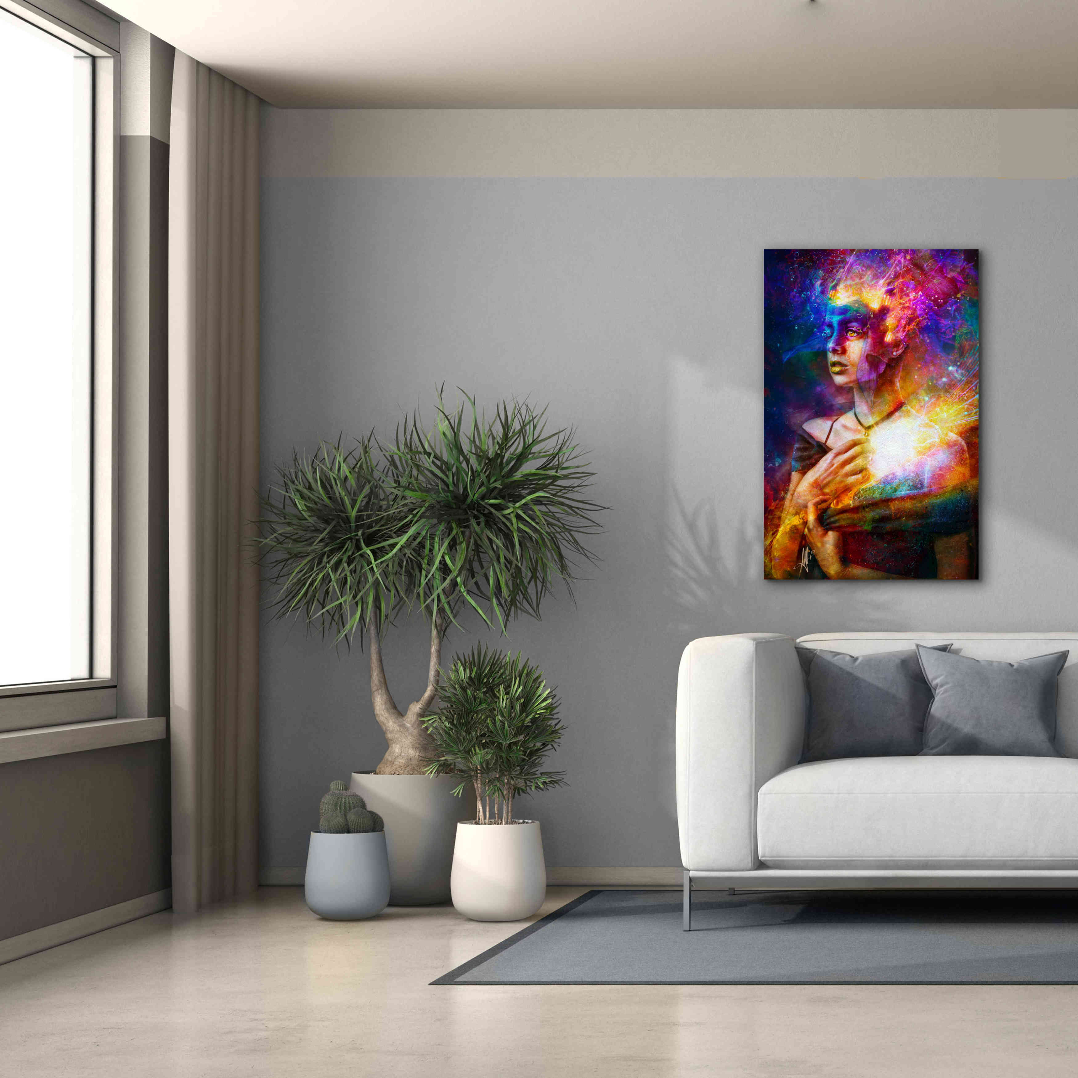 'Iridiscent Catharsis' by Mario Sanchez Nevado, Canvas Wall Art,26x40