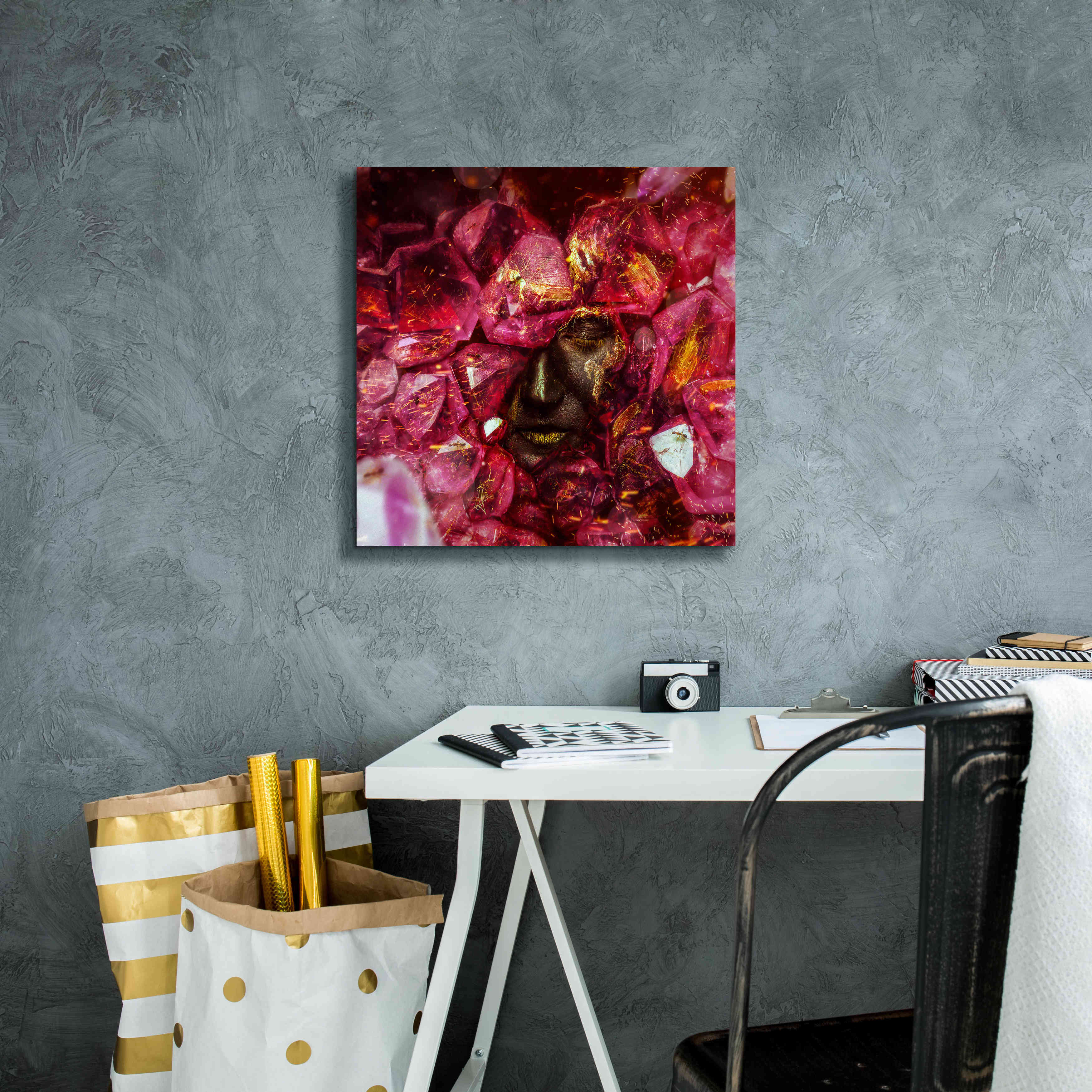 'States of the Matter - Crystallize' by Mario Sanchez Nevado, Canvas Wall Art,18x18