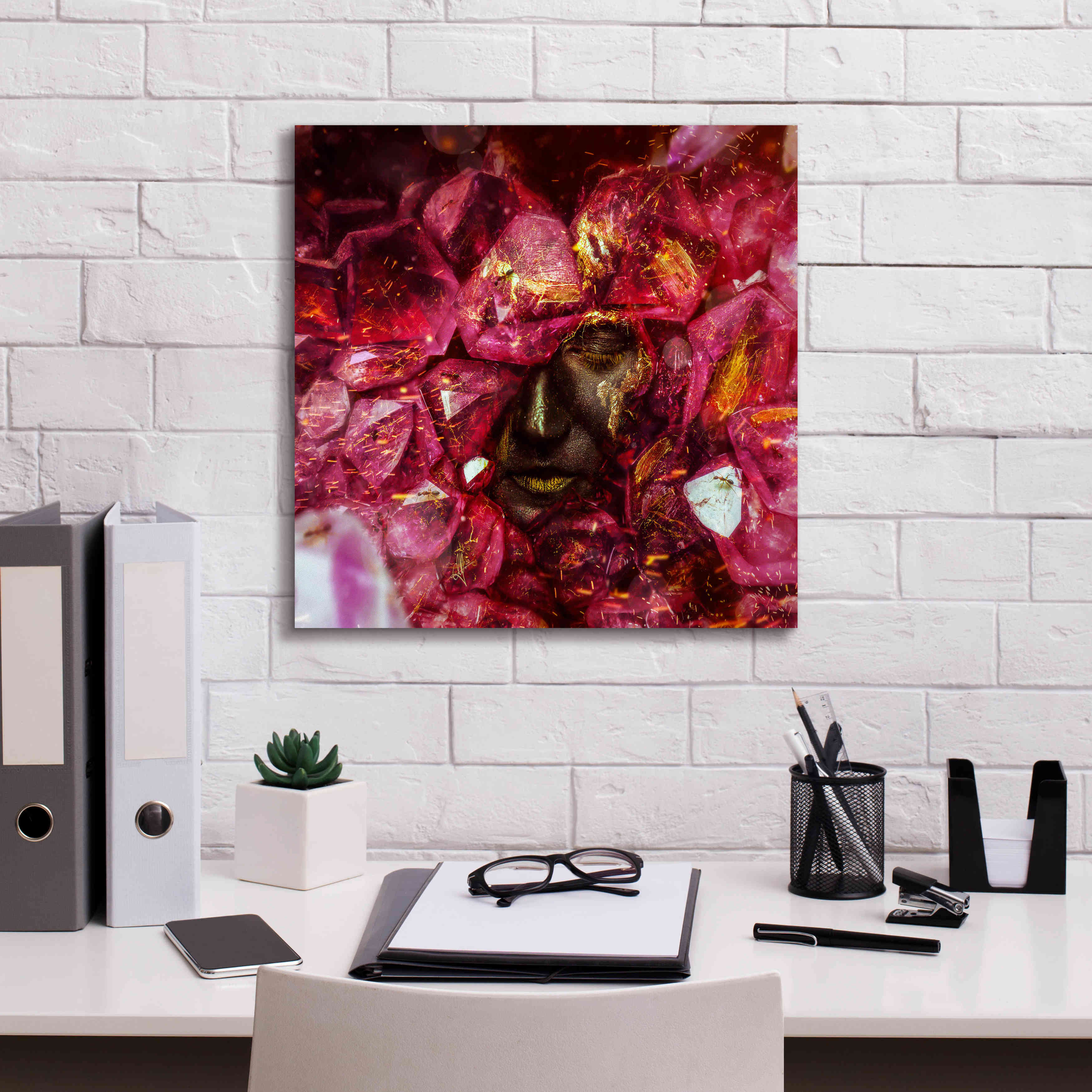 'States of the Matter - Crystallize' by Mario Sanchez Nevado, Canvas Wall Art,18x18
