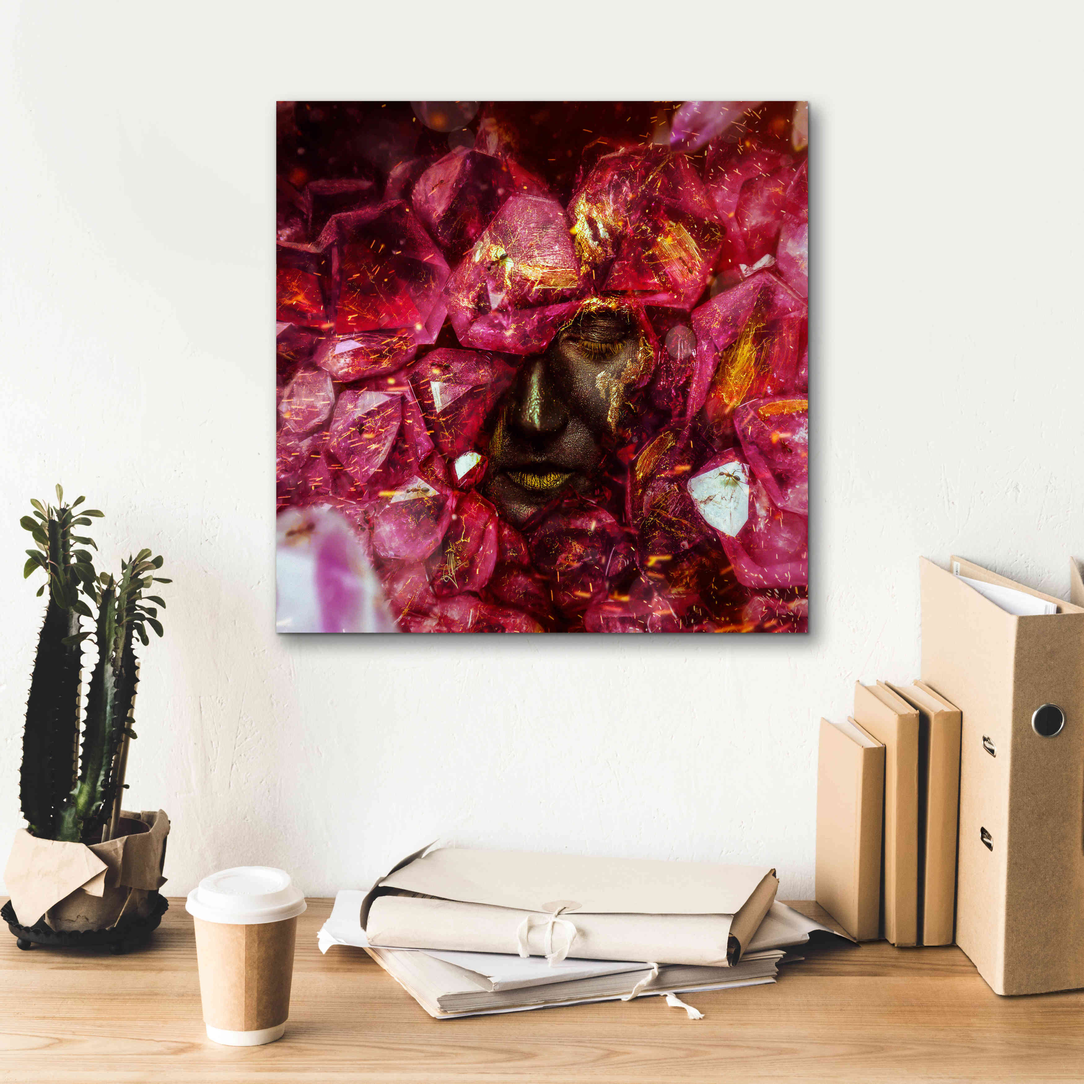 'States of the Matter - Crystallize' by Mario Sanchez Nevado, Canvas Wall Art,18x18