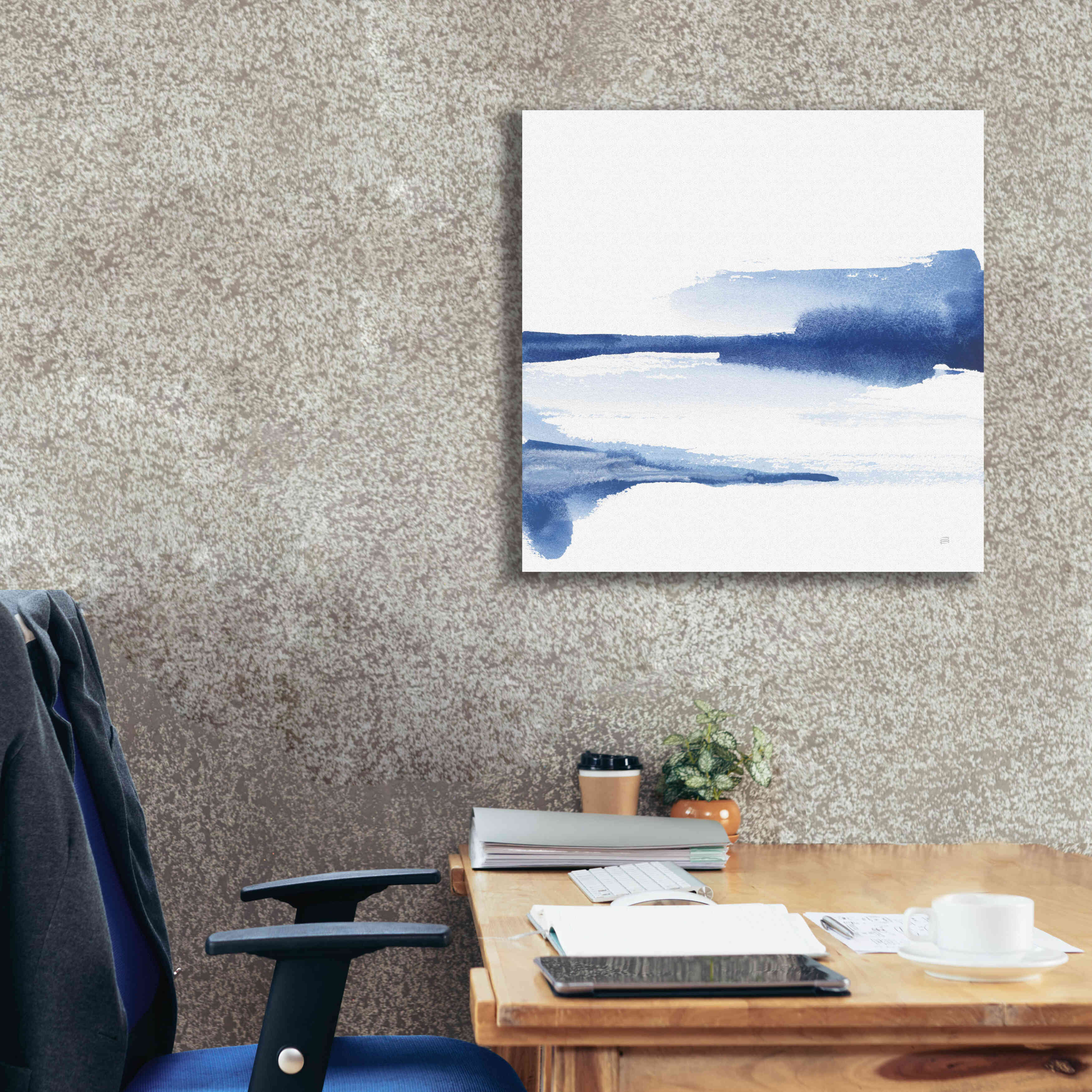 'Classic Blue II' by Chris Paschke, Giclee Canvas Wall Art,26x26