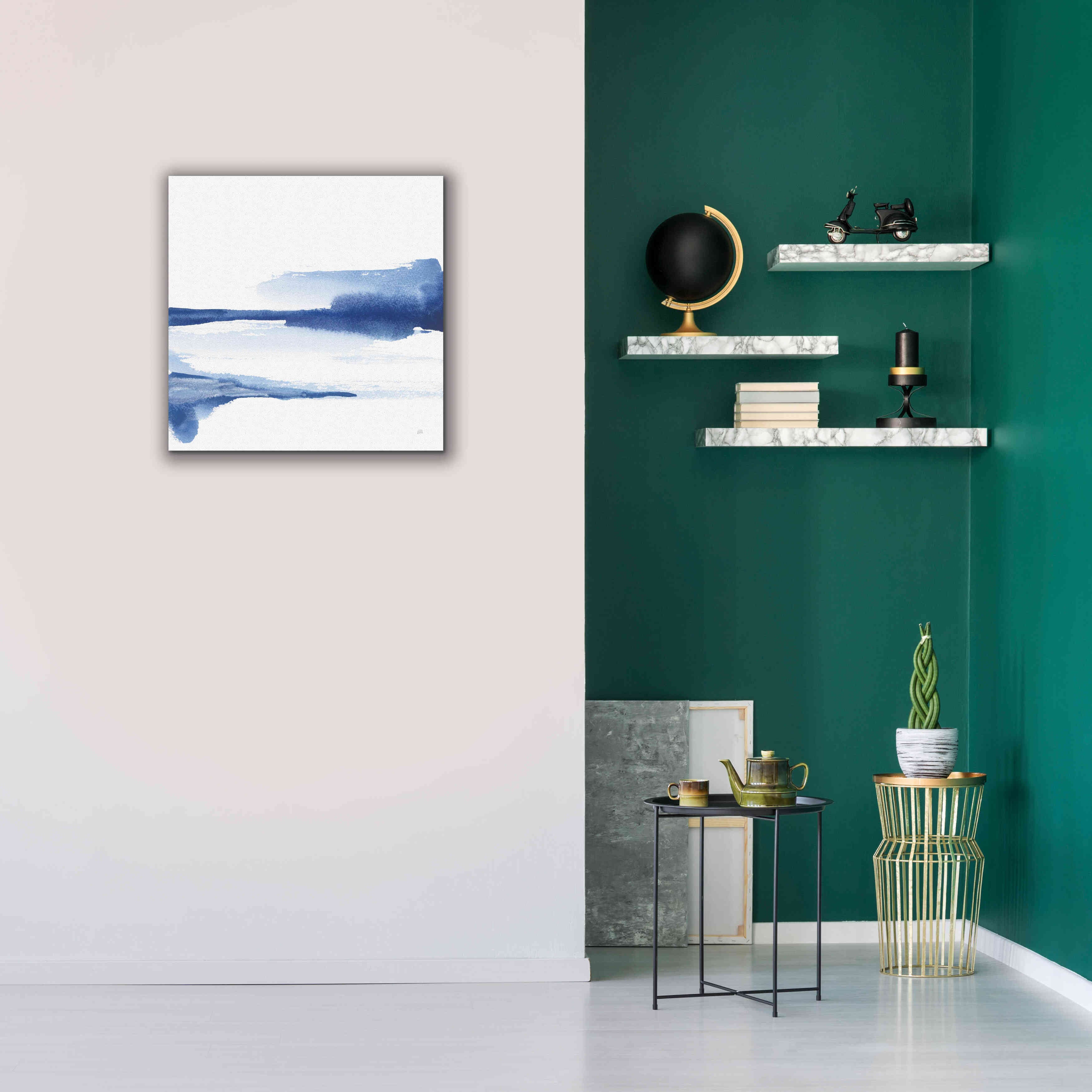 'Classic Blue II' by Chris Paschke, Giclee Canvas Wall Art,26x26