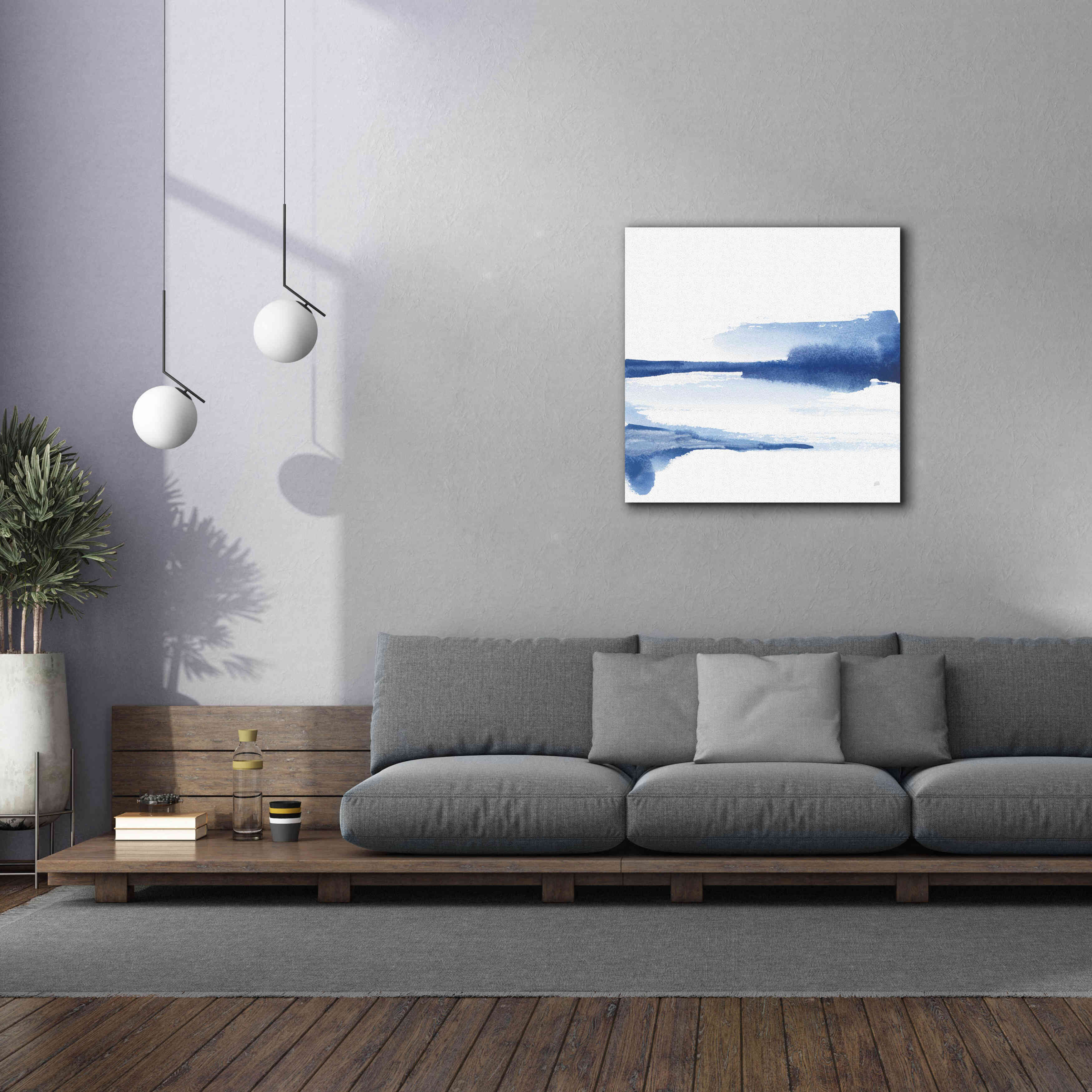 'Classic Blue II' by Chris Paschke, Giclee Canvas Wall Art,37x37