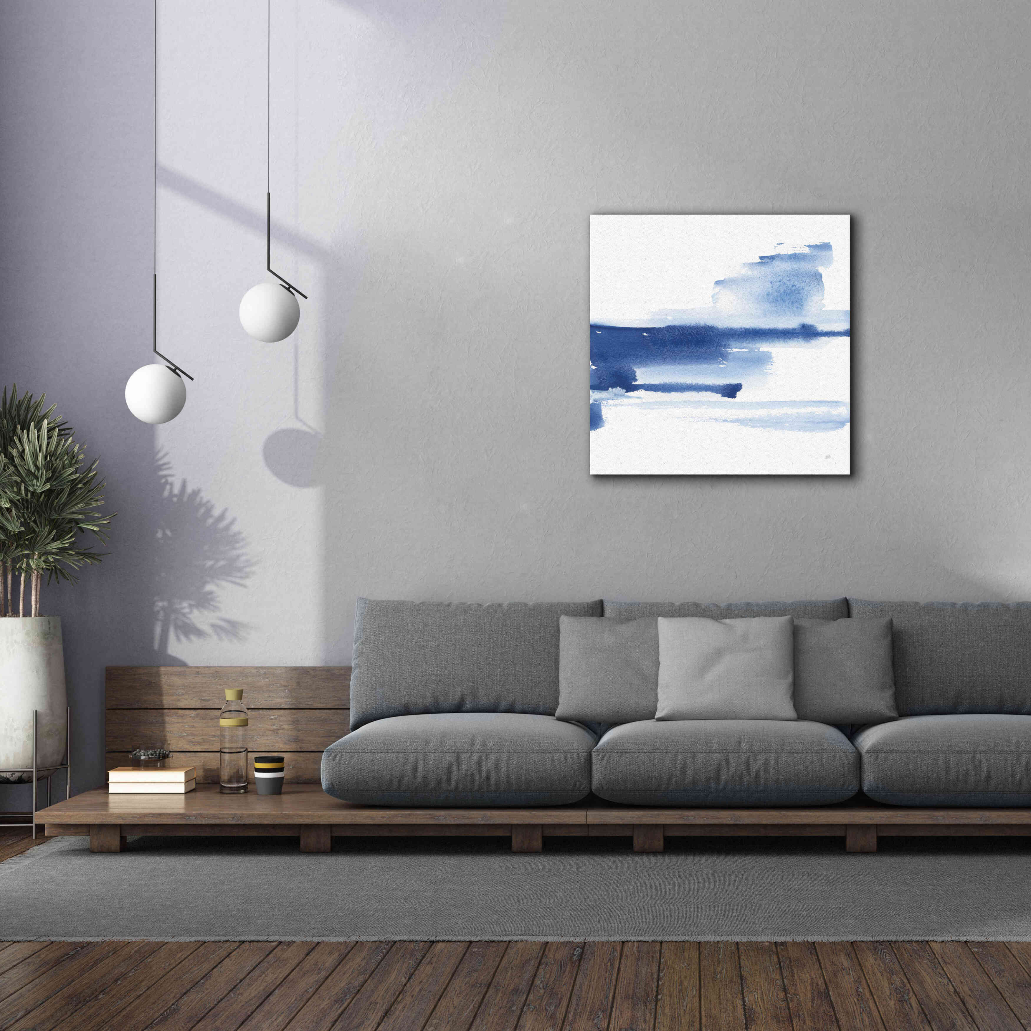 'Classic Blue III' by Chris Paschke, Giclee Canvas Wall Art,37x37