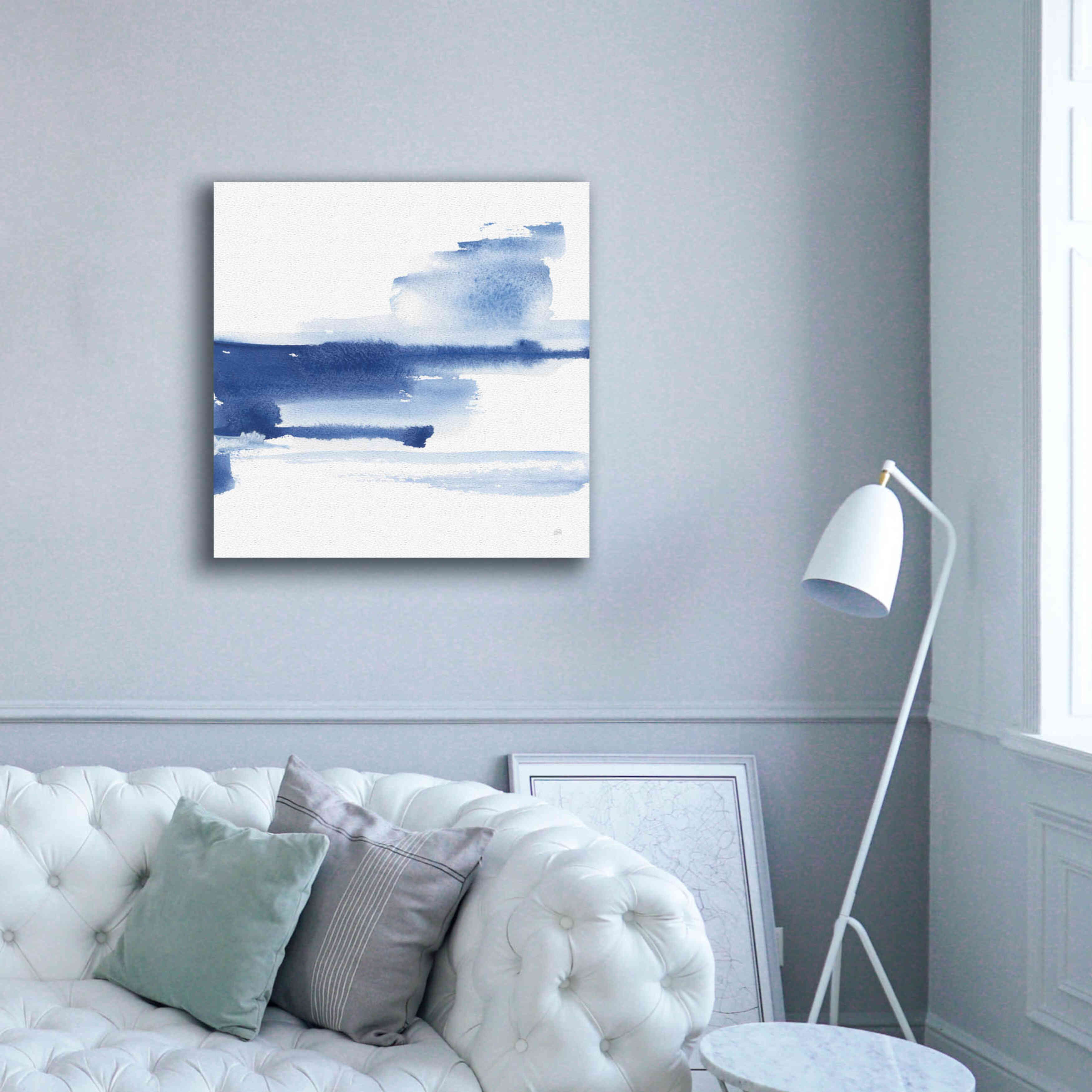 'Classic Blue III' by Chris Paschke, Giclee Canvas Wall Art,37x37