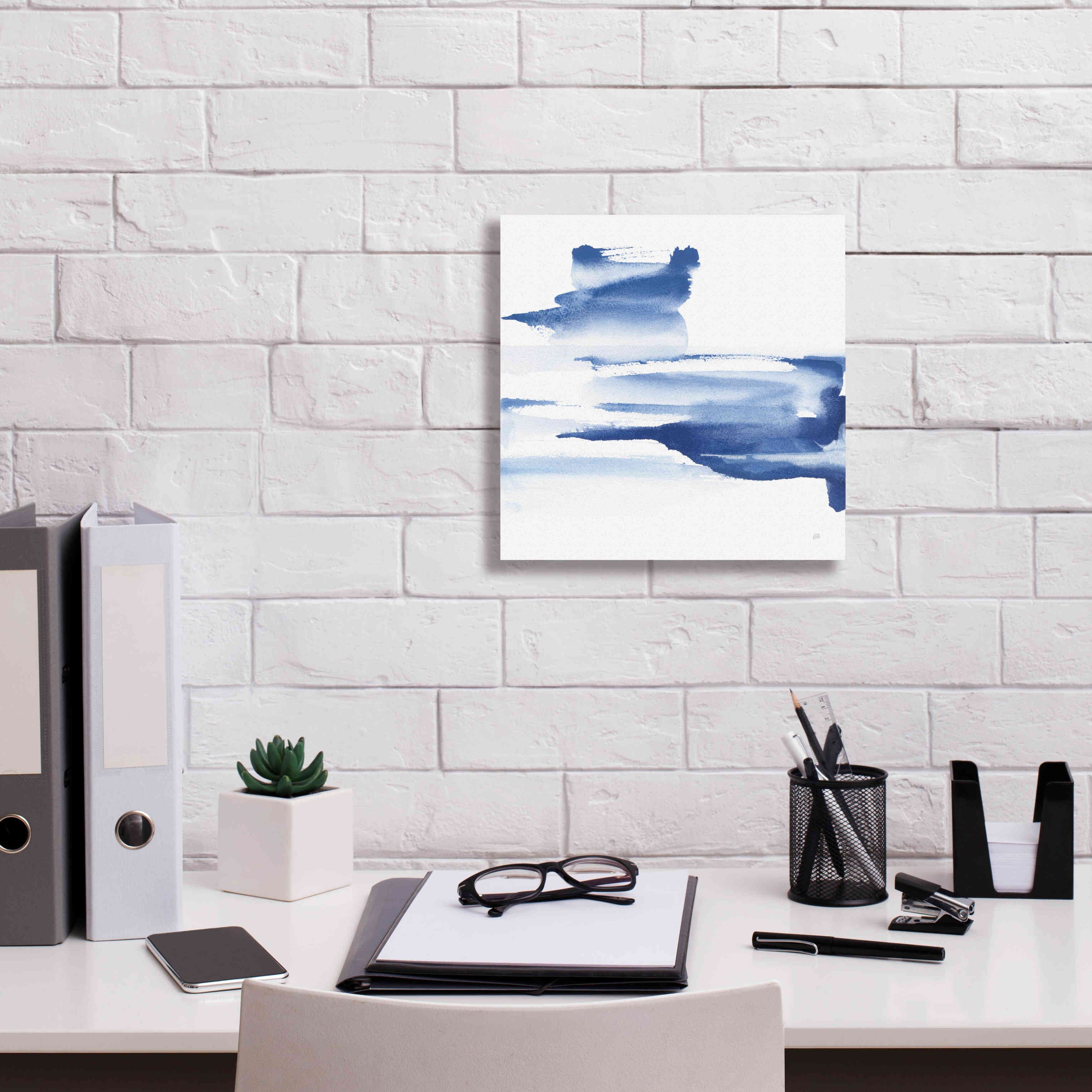 'Classic Blue IV' by Chris Paschke, Giclee Canvas Wall Art,12x12