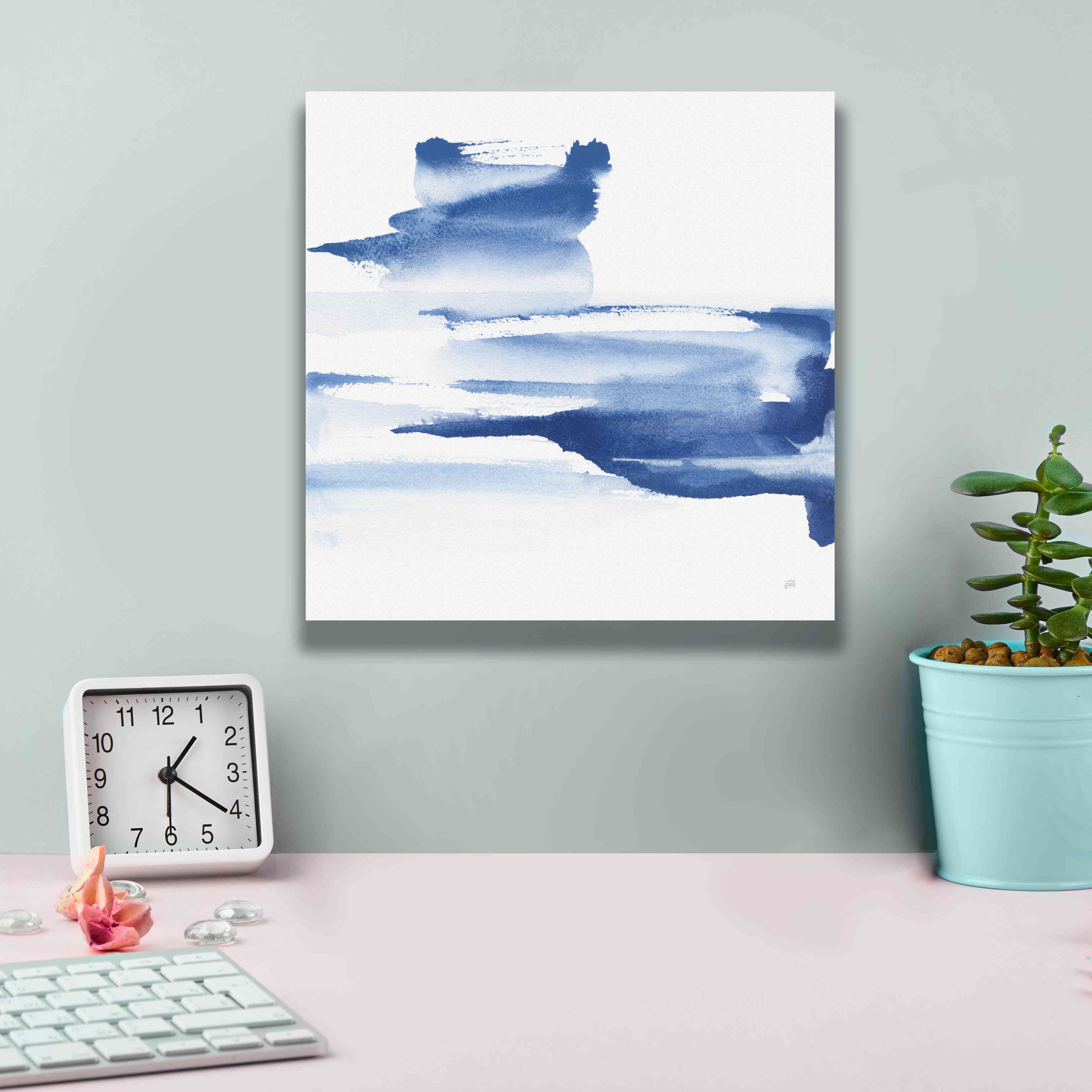 'Classic Blue IV' by Chris Paschke, Giclee Canvas Wall Art,12x12