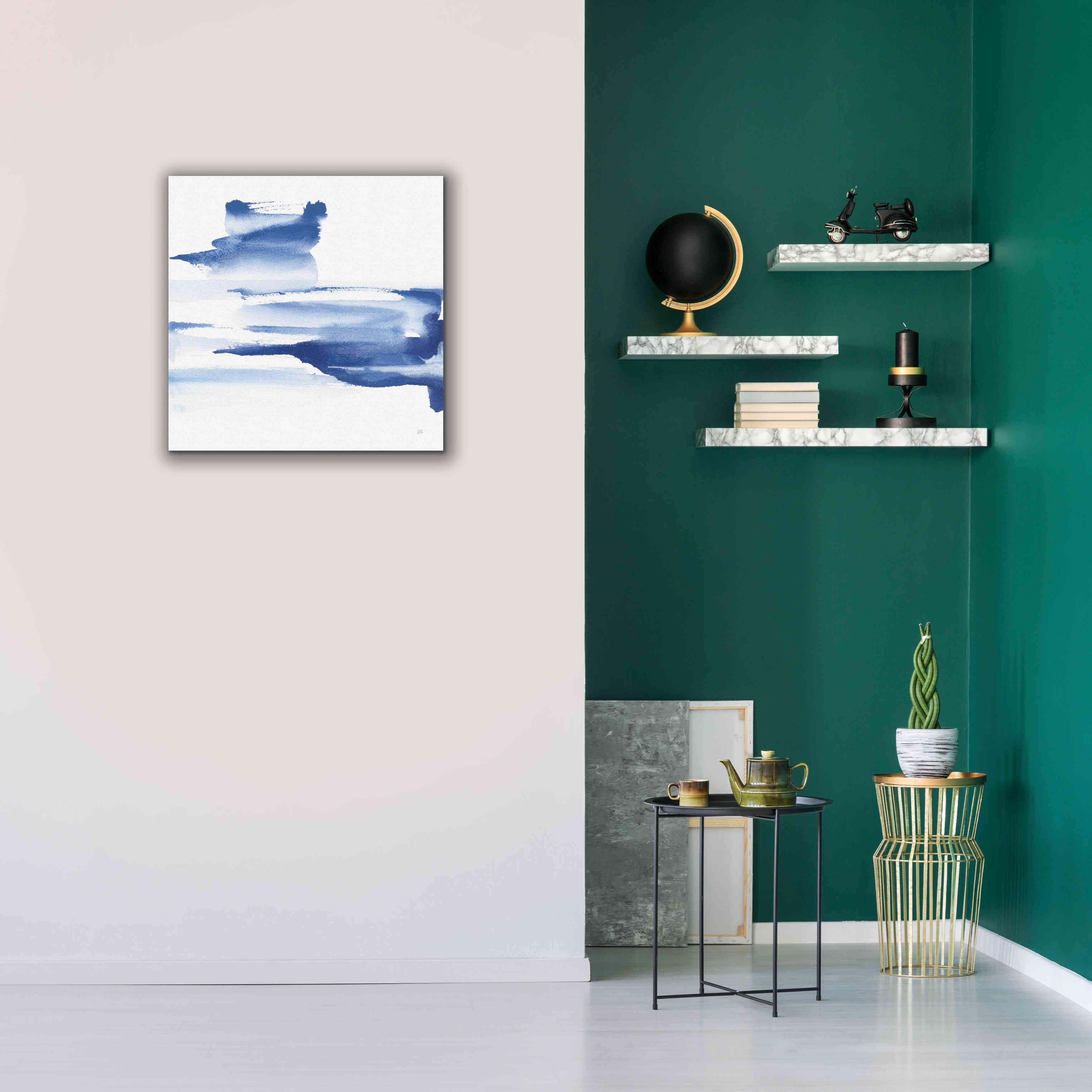 'Classic Blue IV' by Chris Paschke, Giclee Canvas Wall Art,26x26
