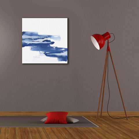 Image of 'Classic Blue V' by Chris Paschke, Giclee Canvas Wall Art,26x26