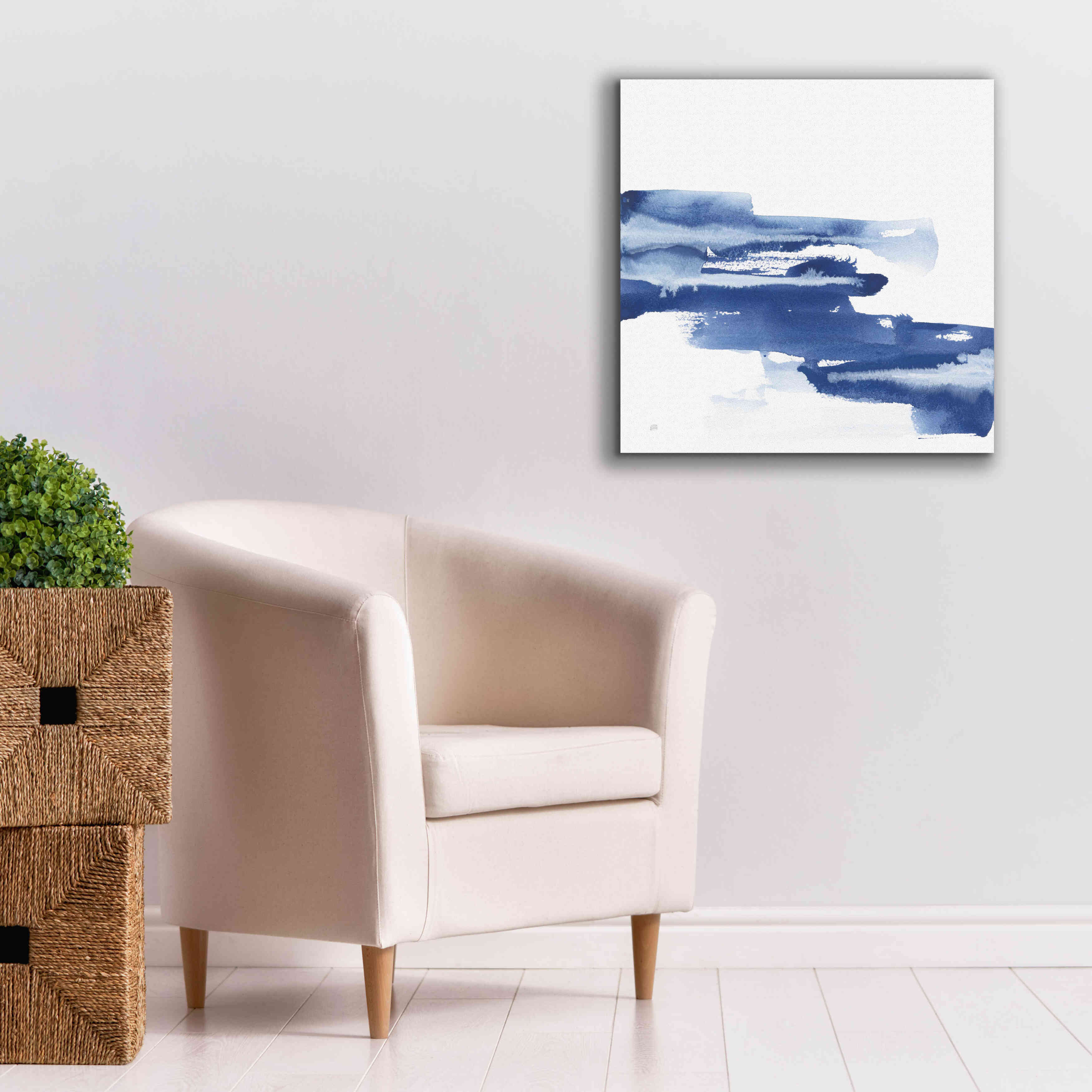 'Classic Blue V' by Chris Paschke, Giclee Canvas Wall Art,26x26