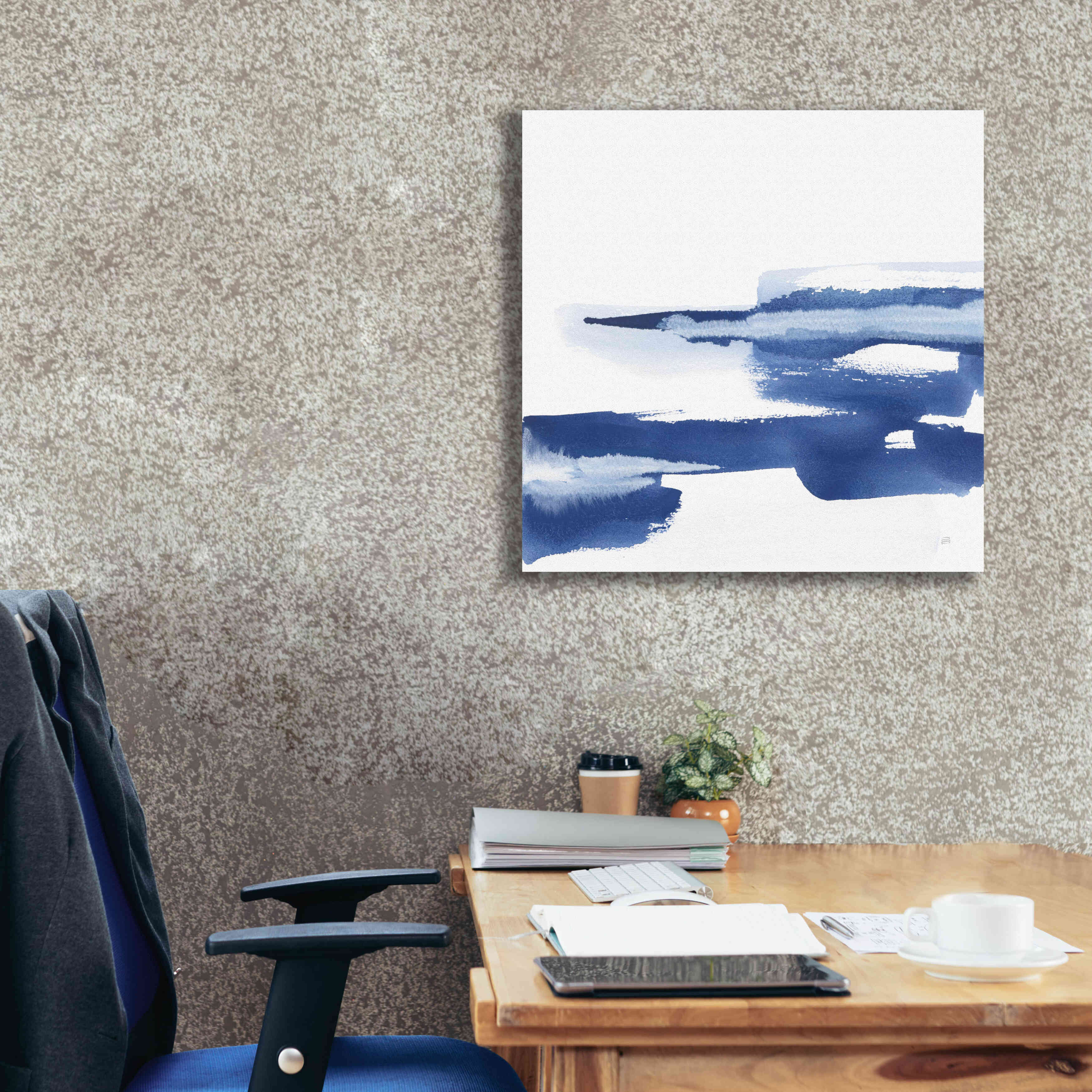 'Classic Blue VI' by Chris Paschke, Giclee Canvas Wall Art,26x26