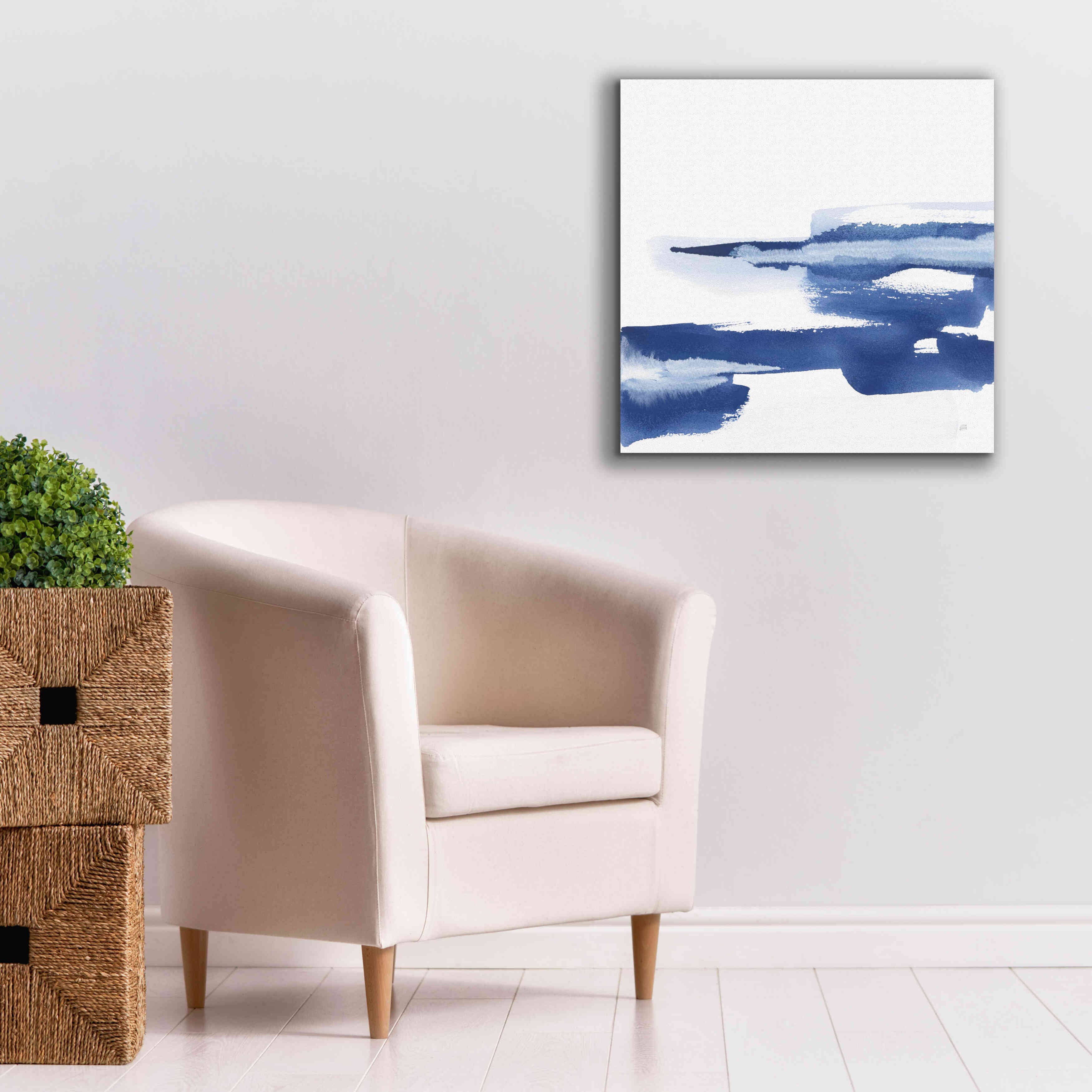 'Classic Blue VI' by Chris Paschke, Giclee Canvas Wall Art,26x26
