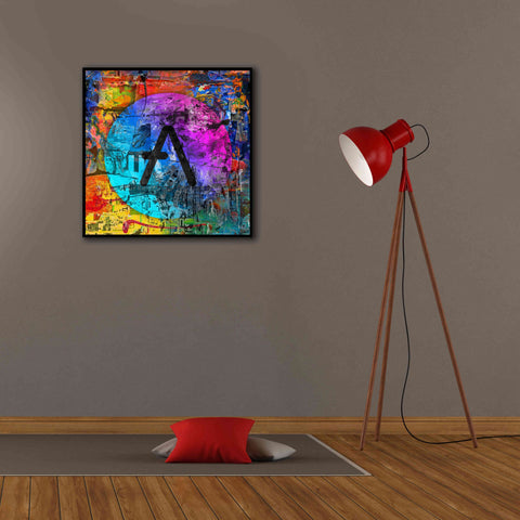 Image of 'Aave Crypto In Color' by Portfolio Giclee Canvas Wall Art,26x26