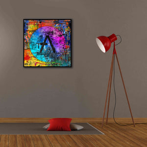'Aave Crypto In Color' by Portfolio Giclee Canvas Wall Art,26x26