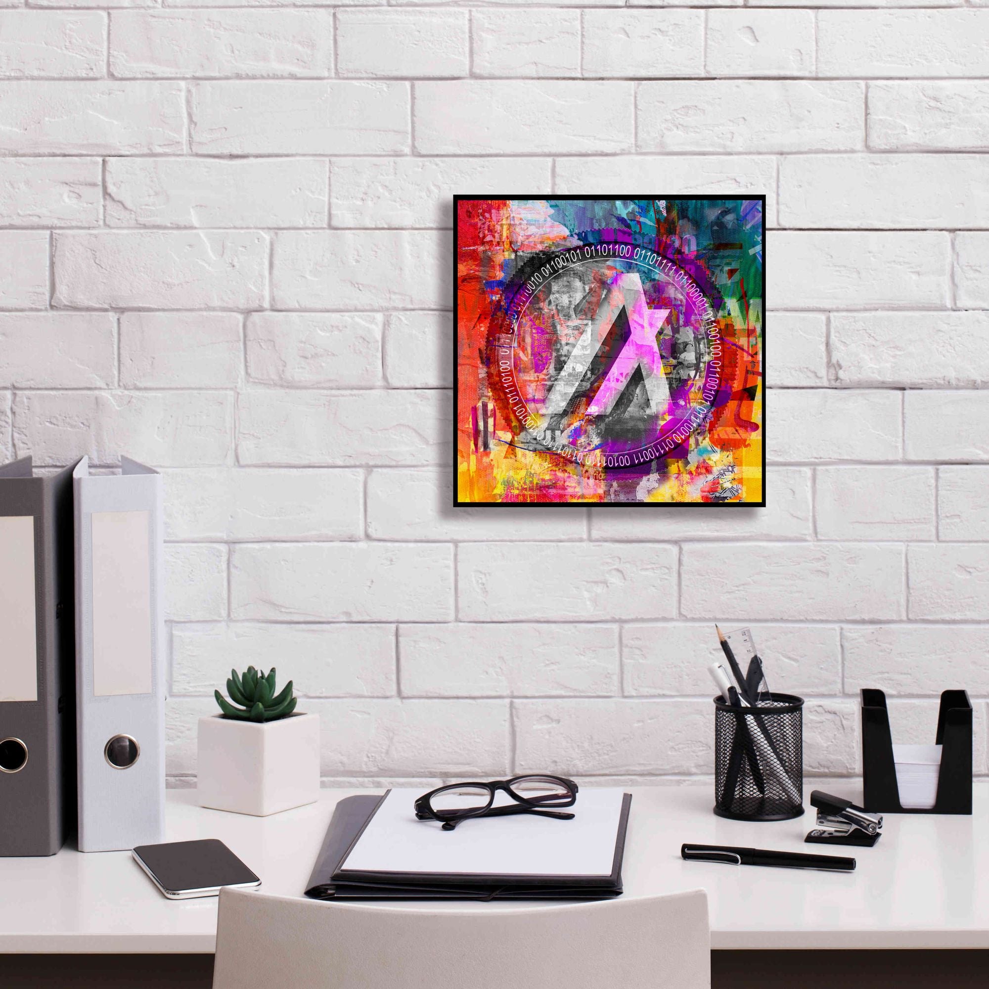 'Algo Algorand Crypto In Color' by Portfolio Giclee Canvas Wall Art,12x12
