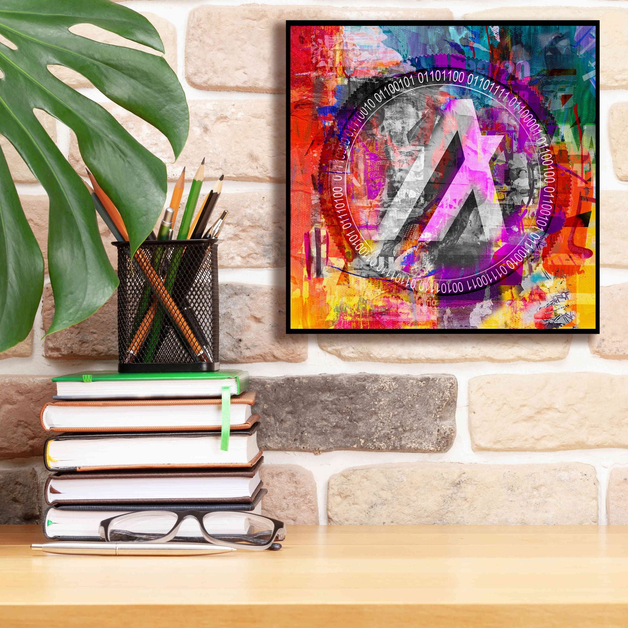 'Algo Algorand Crypto In Color' by Portfolio Giclee Canvas Wall Art,12x12