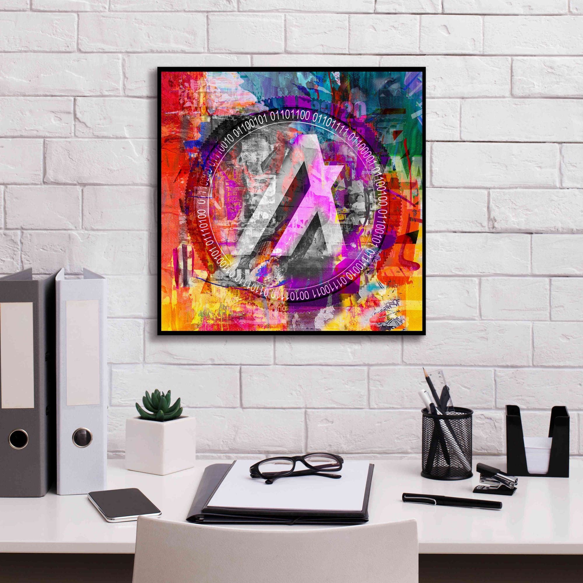 'Algo Algorand Crypto In Color' by Portfolio Giclee Canvas Wall Art,18x18