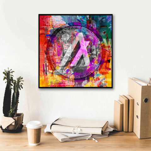 Image of 'Algo Algorand Crypto In Color' by Portfolio Giclee Canvas Wall Art,18x18