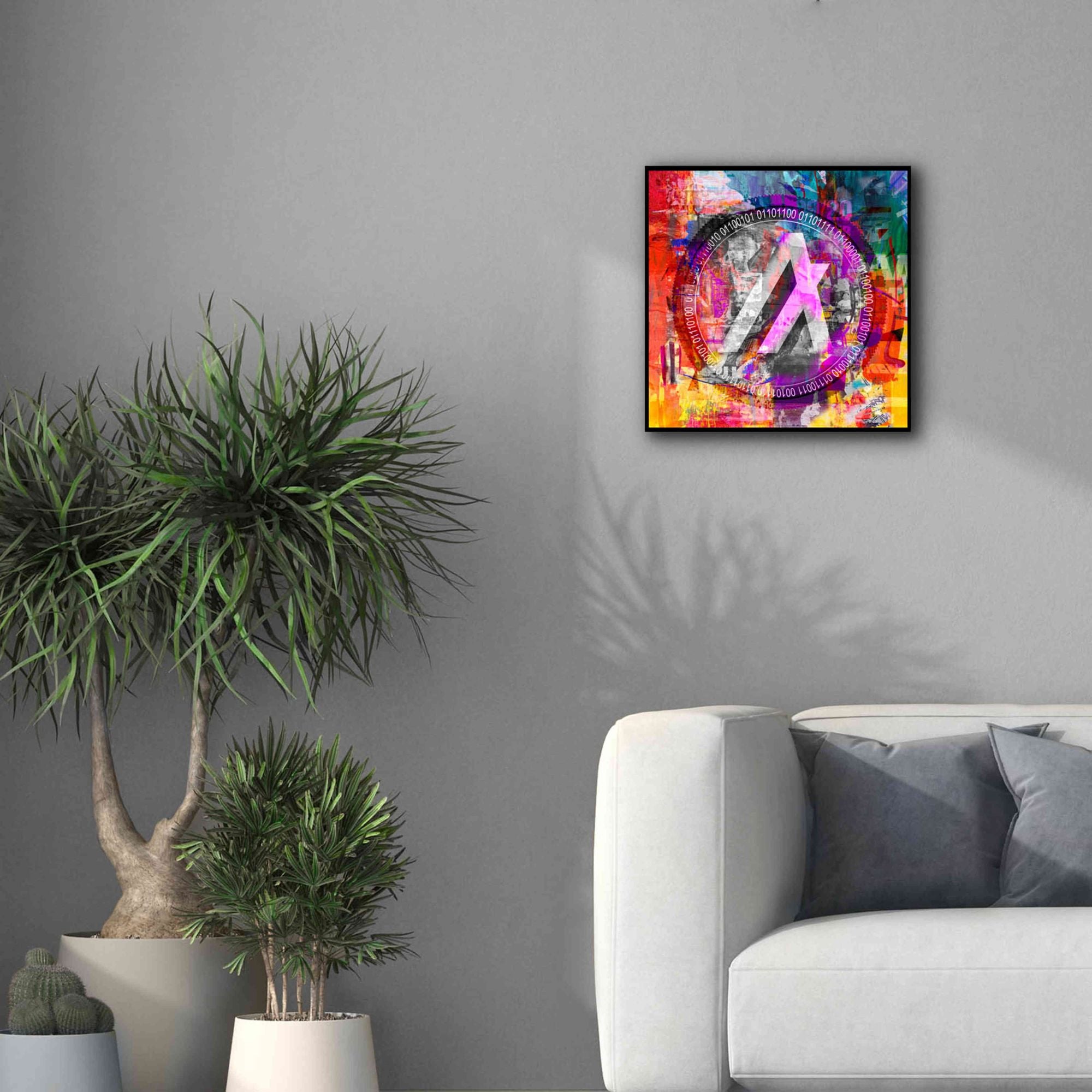 'Algo Algorand Crypto In Color' by Portfolio Giclee Canvas Wall Art,18x18