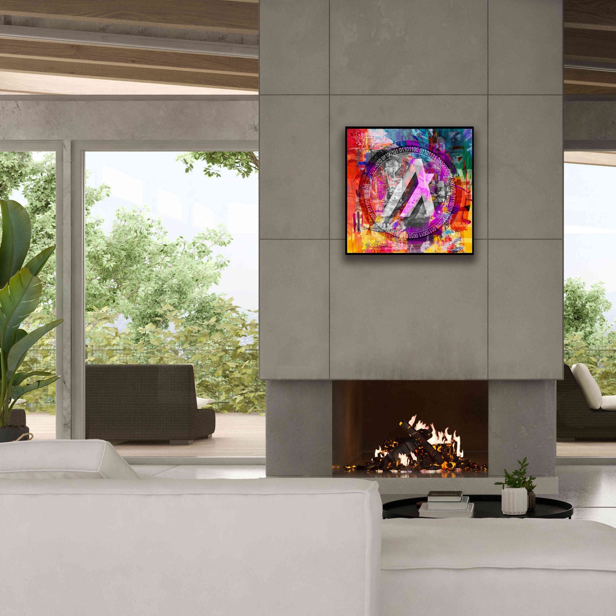 'Algo Algorand Crypto In Color' by Portfolio Giclee Canvas Wall Art,26x26