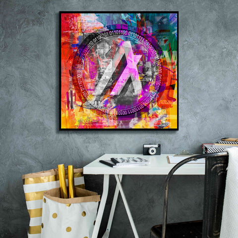 Image of 'Algo Algorand Crypto In Color' by Portfolio Giclee Canvas Wall Art,26x26