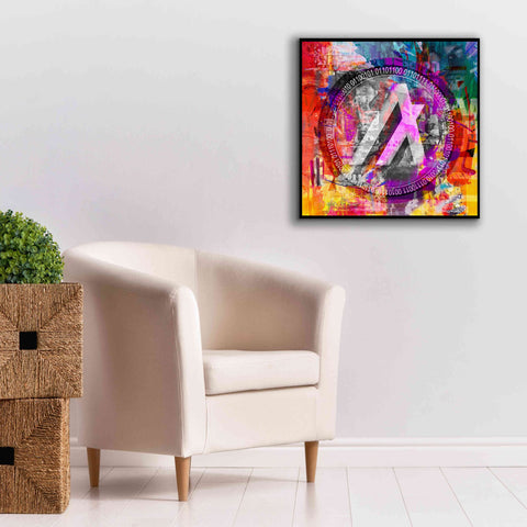 Image of 'Algo Algorand Crypto In Color' by Portfolio Giclee Canvas Wall Art,26x26