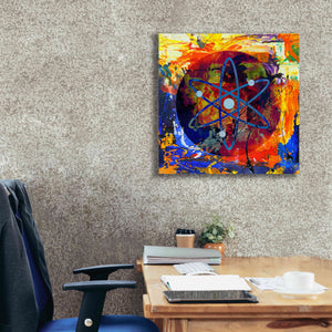 'Atom Cosmos Crypto In Color' by Portfolio Giclee Canvas Wall Art,26x26