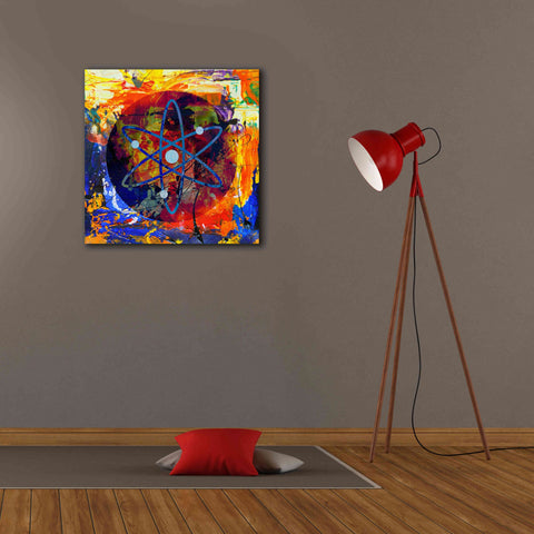 Image of 'Atom Cosmos Crypto In Color' by Portfolio Giclee Canvas Wall Art,26x26
