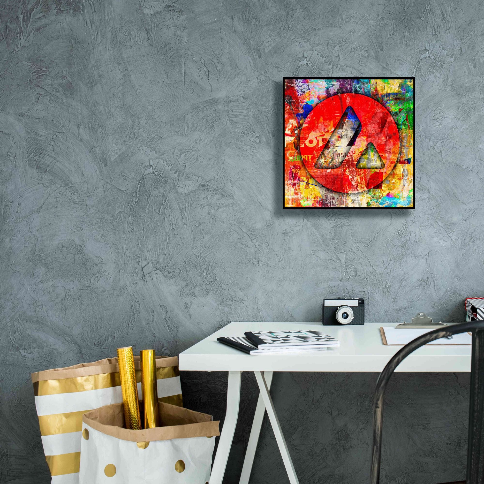 'Avax Avalanche Crypto In Color' by Portfolio Giclee Canvas Wall Art,12x12