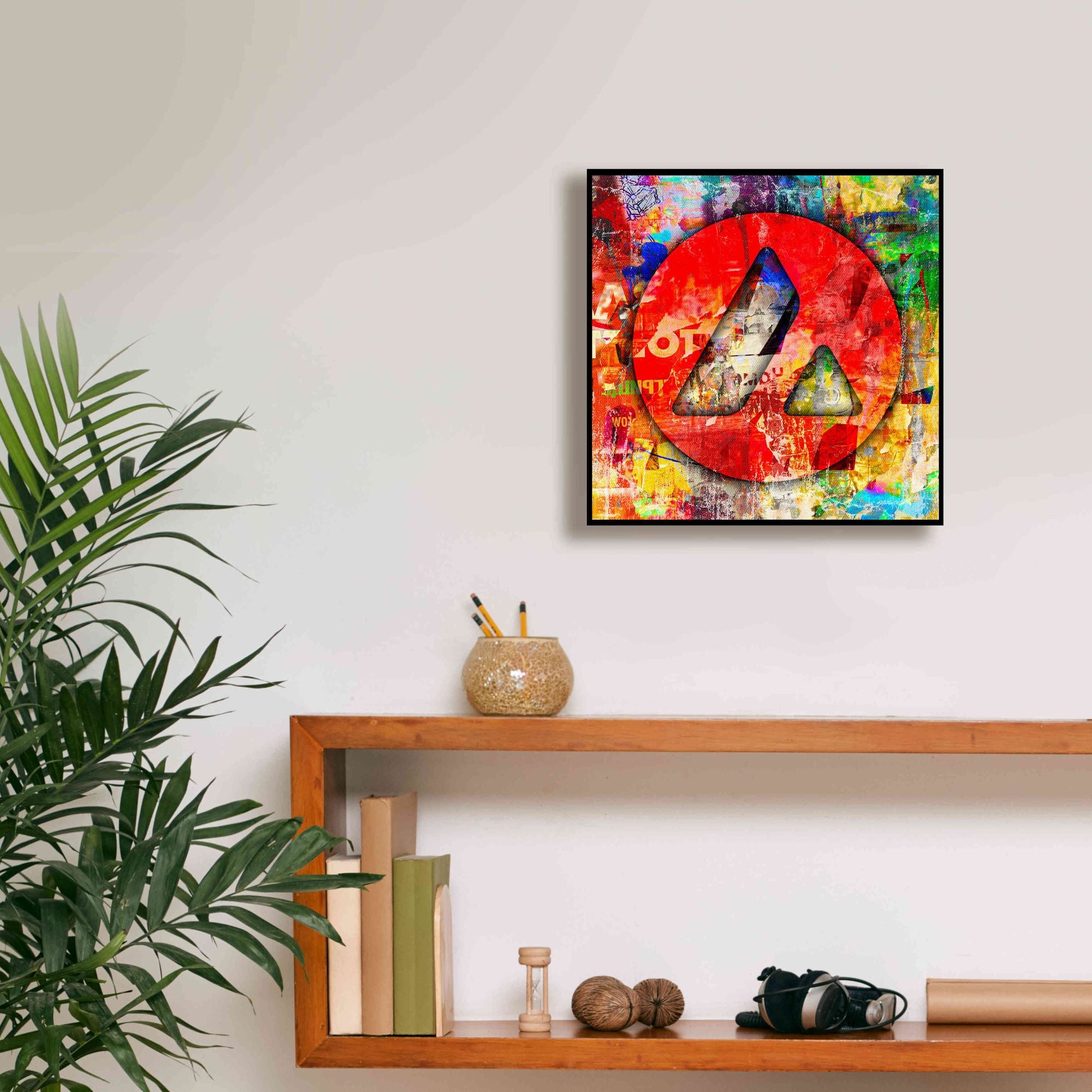 'Avax Avalanche Crypto In Color' by Portfolio Giclee Canvas Wall Art,12x12
