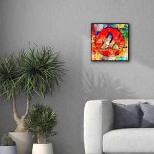 'Avax Avalanche Crypto In Color' by Portfolio Giclee Canvas Wall Art,18x18