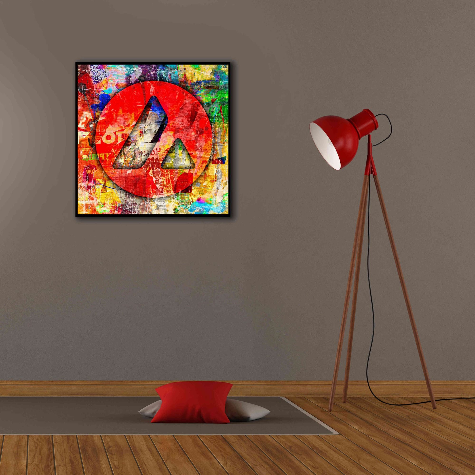'Avax Avalanche Crypto In Color' by Portfolio Giclee Canvas Wall Art,26x26