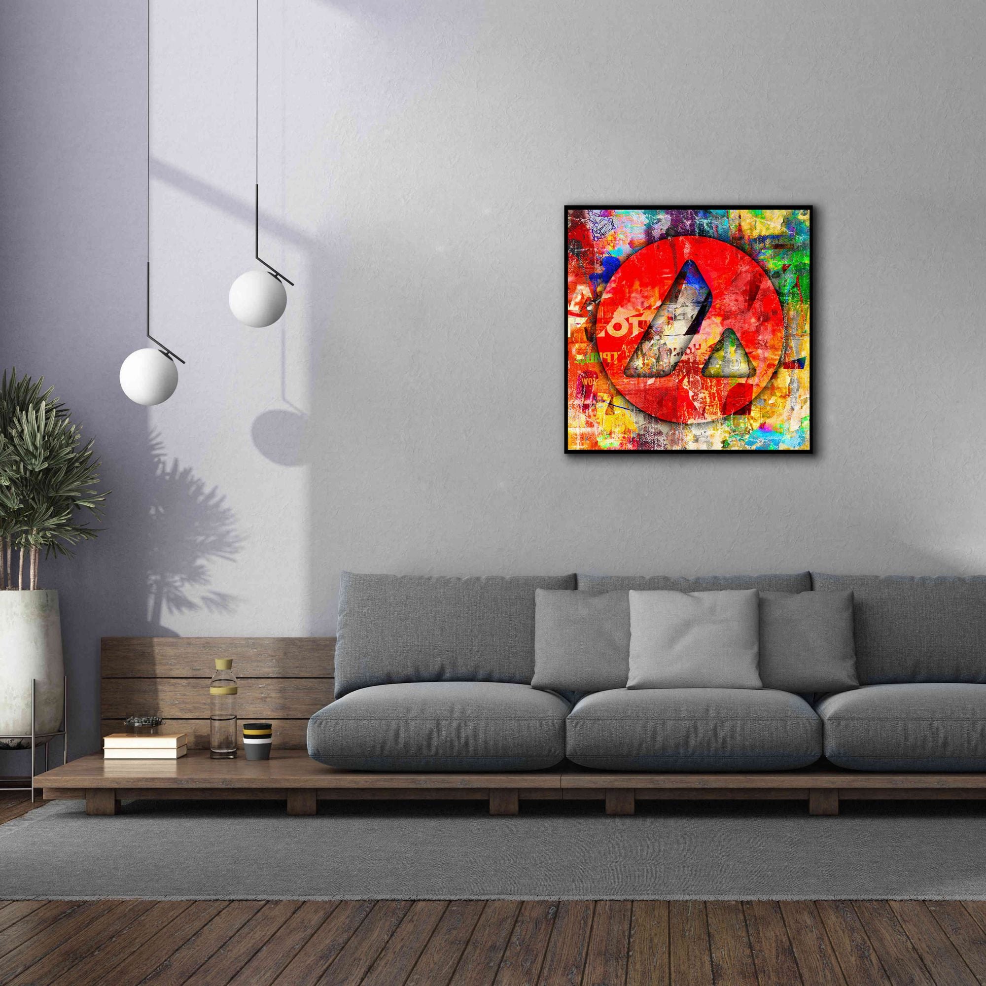 'Avax Avalanche Crypto In Color' by Portfolio Giclee Canvas Wall Art,37x37