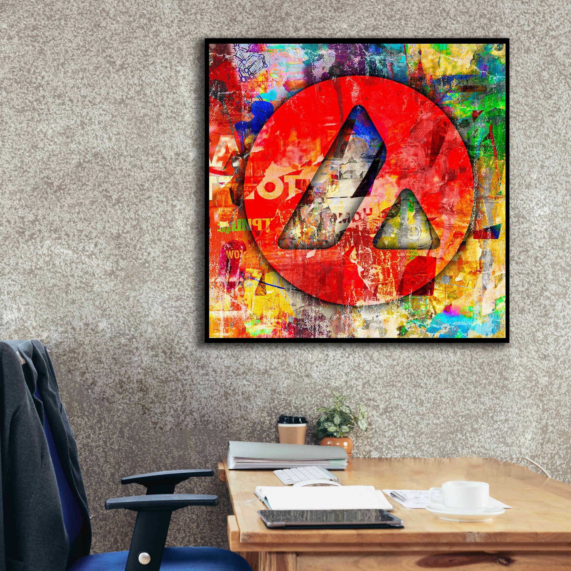 'Avax Avalanche Crypto In Color' by Portfolio Giclee Canvas Wall Art,37x37