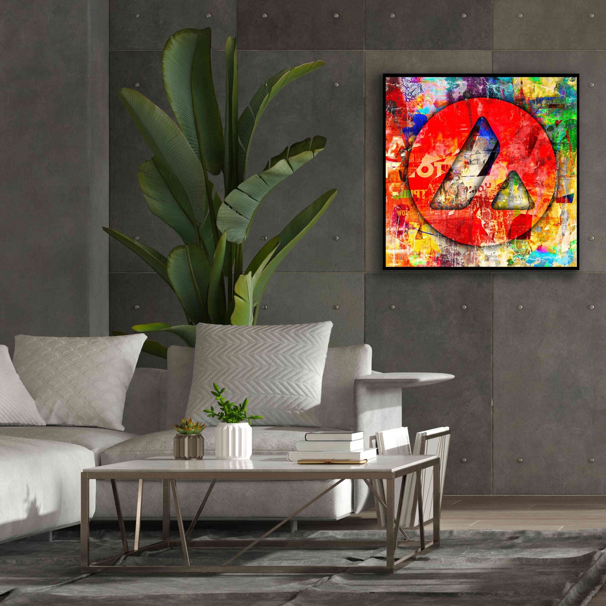 'Avax Avalanche Crypto In Color' by Portfolio Giclee Canvas Wall Art,37x37