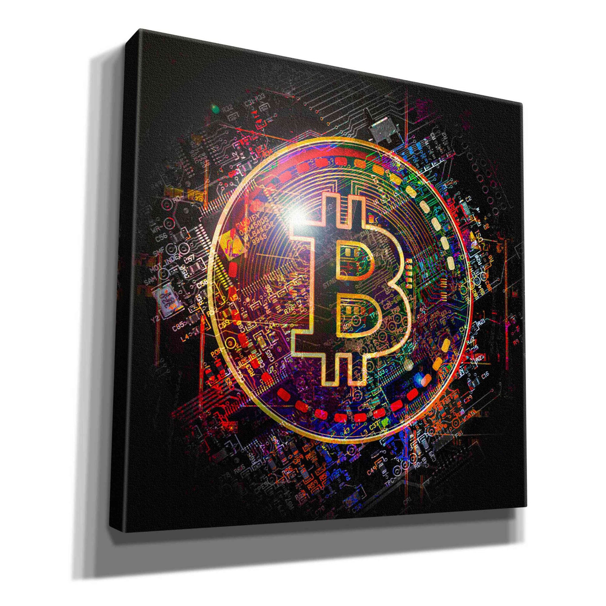 'Bitcoin Art' by Portfolio Giclee Canvas Wall Art
