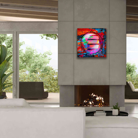 Image of 'Enj Enjin Crypto In Color' by Portfolio Giclee Canvas Wall Art,26x26