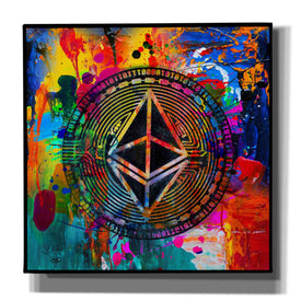 'Eth Ethereum Crypto In Color' by Portfolio Giclee Canvas Wall Art