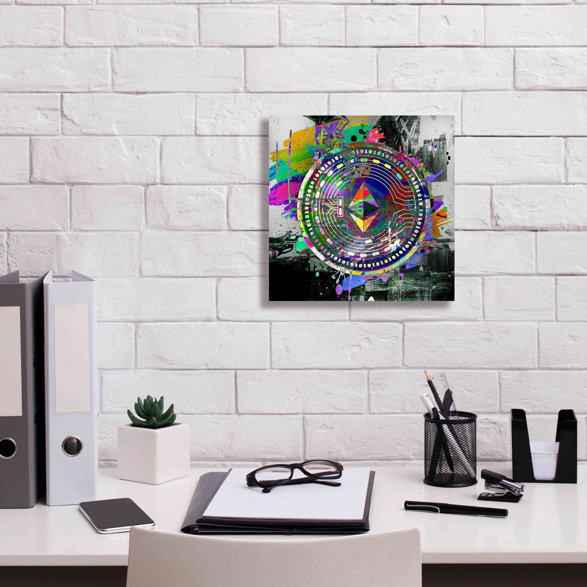 'Ethereum The Predator' by Portfolio Giclee Canvas Wall Art,12x12