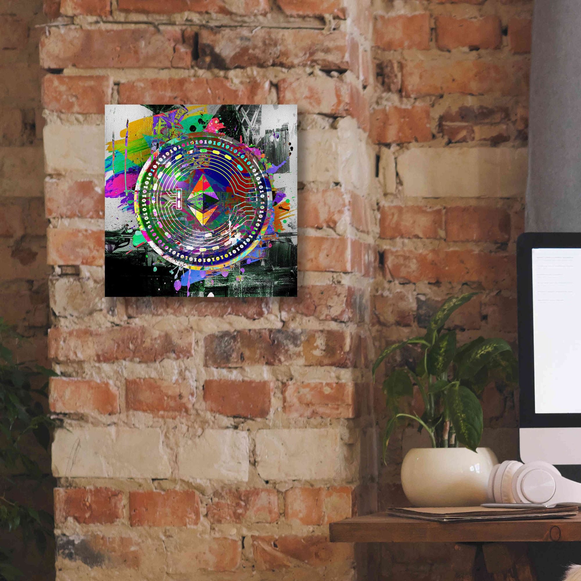 'Ethereum The Predator' by Portfolio Giclee Canvas Wall Art,12x12