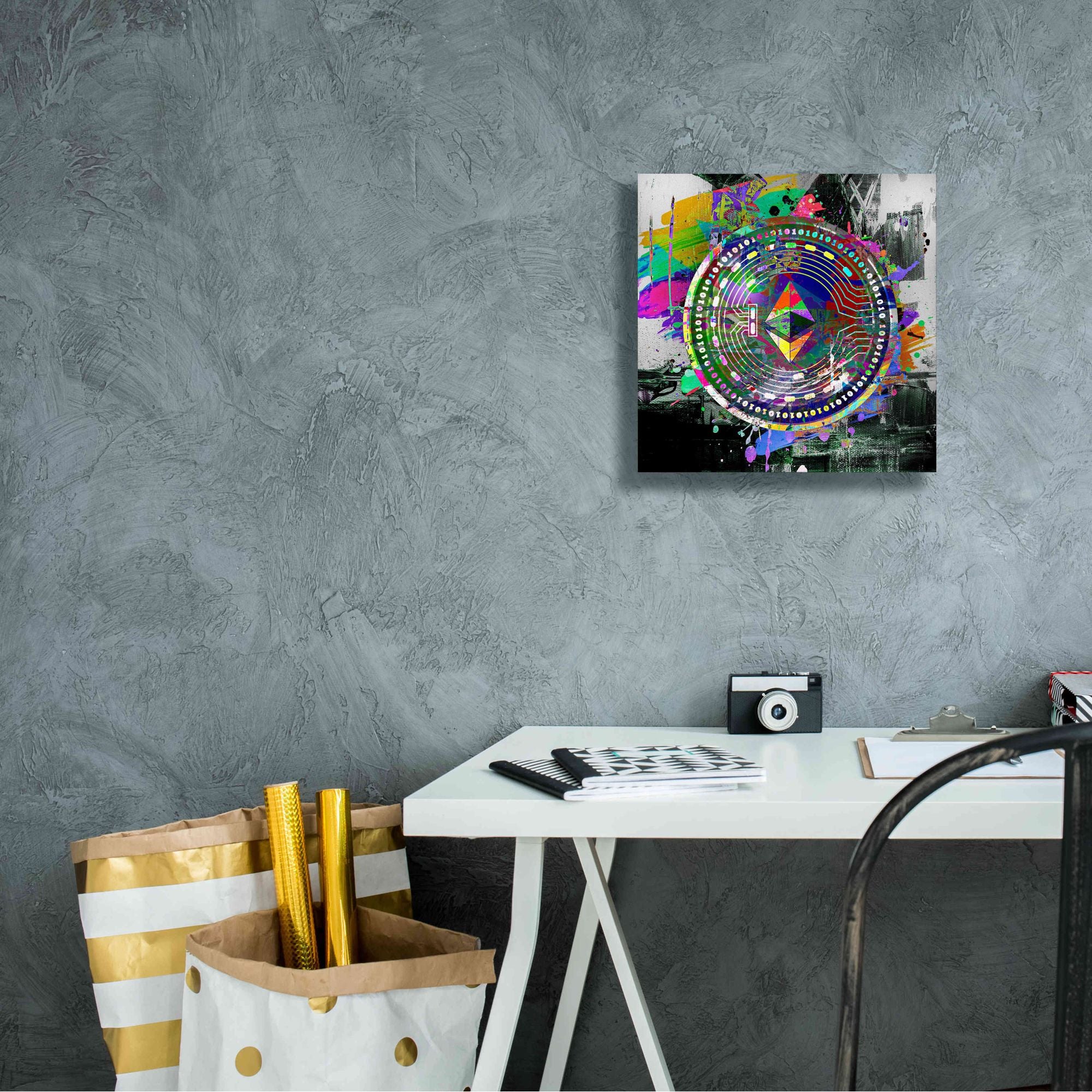 'Ethereum The Predator' by Portfolio Giclee Canvas Wall Art,12x12