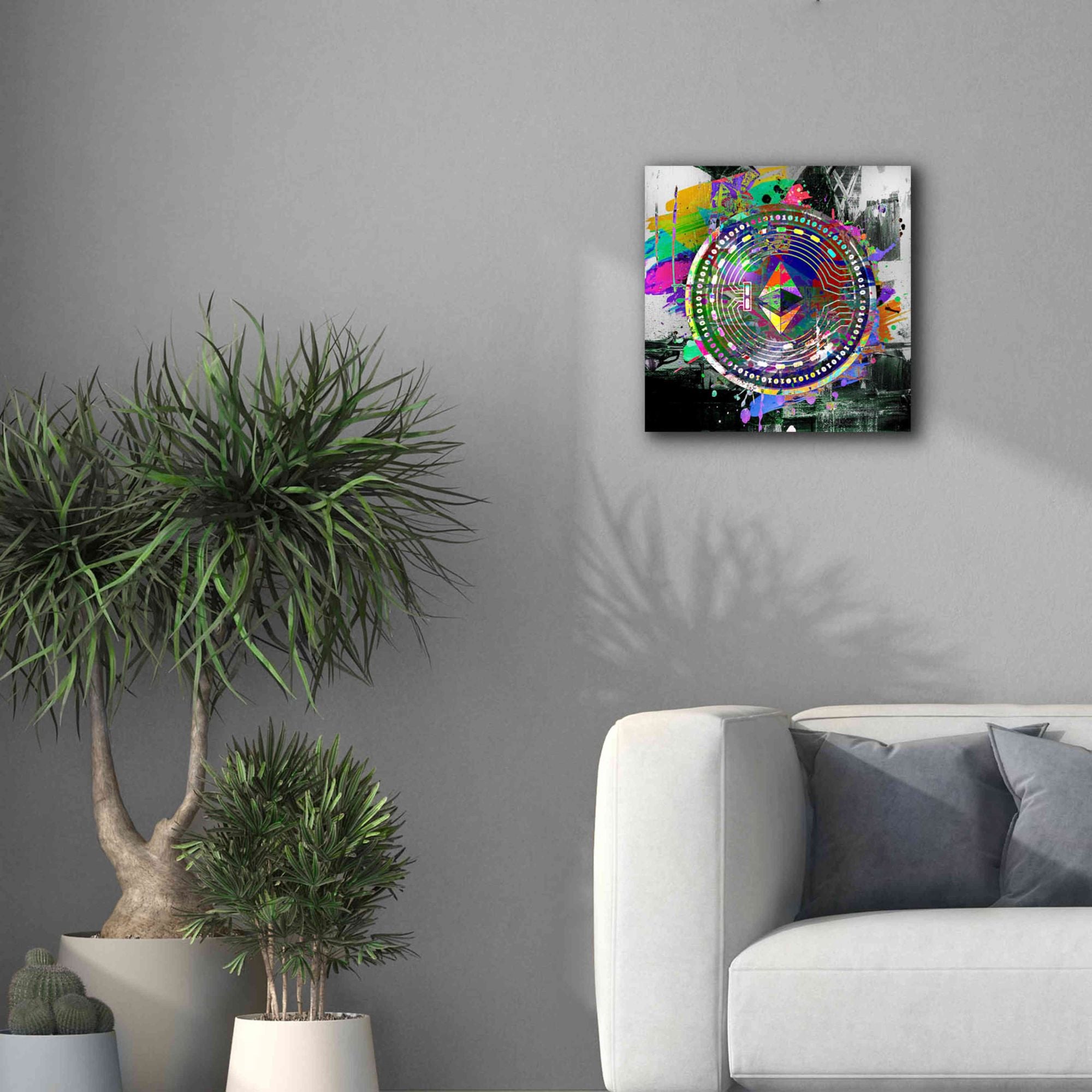 'Ethereum The Predator' by Portfolio Giclee Canvas Wall Art,18x18