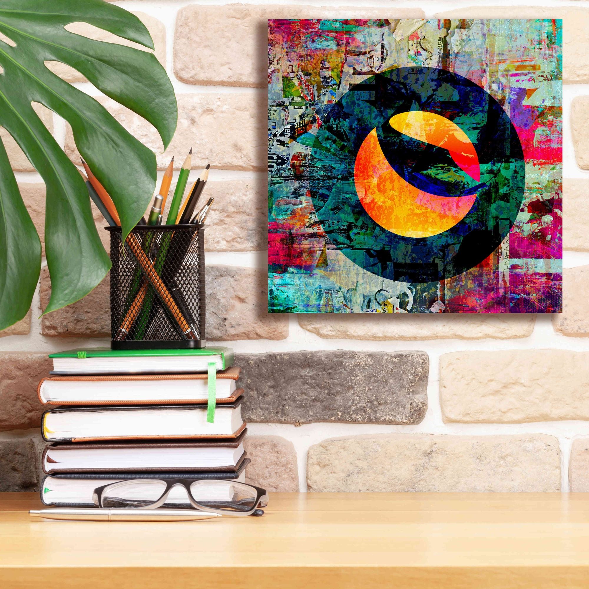 'Luna Terra Crypto In Color' by Portfolio Giclee Canvas Wall Art,12x12