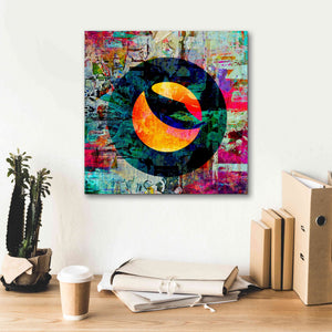 'Luna Terra Crypto In Color' by Portfolio Giclee Canvas Wall Art,18x18