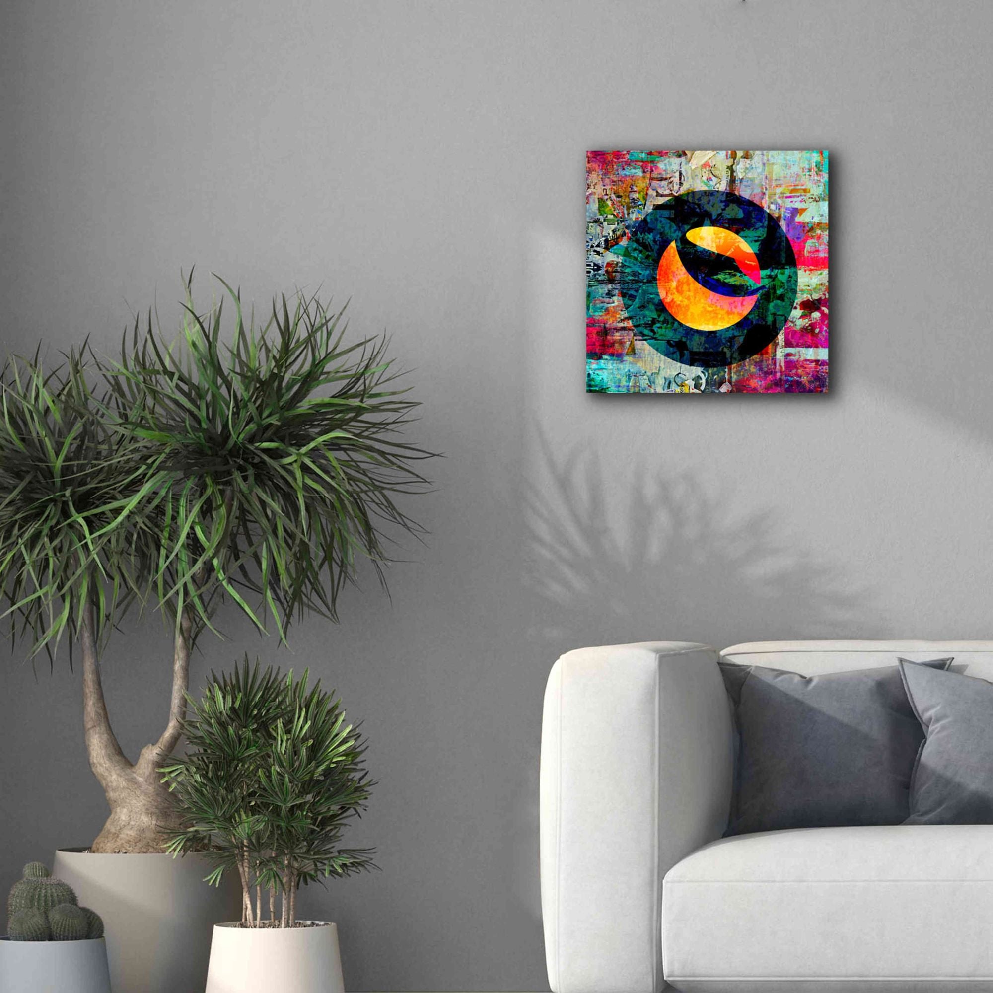 'Luna Terra Crypto In Color' by Portfolio Giclee Canvas Wall Art,18x18