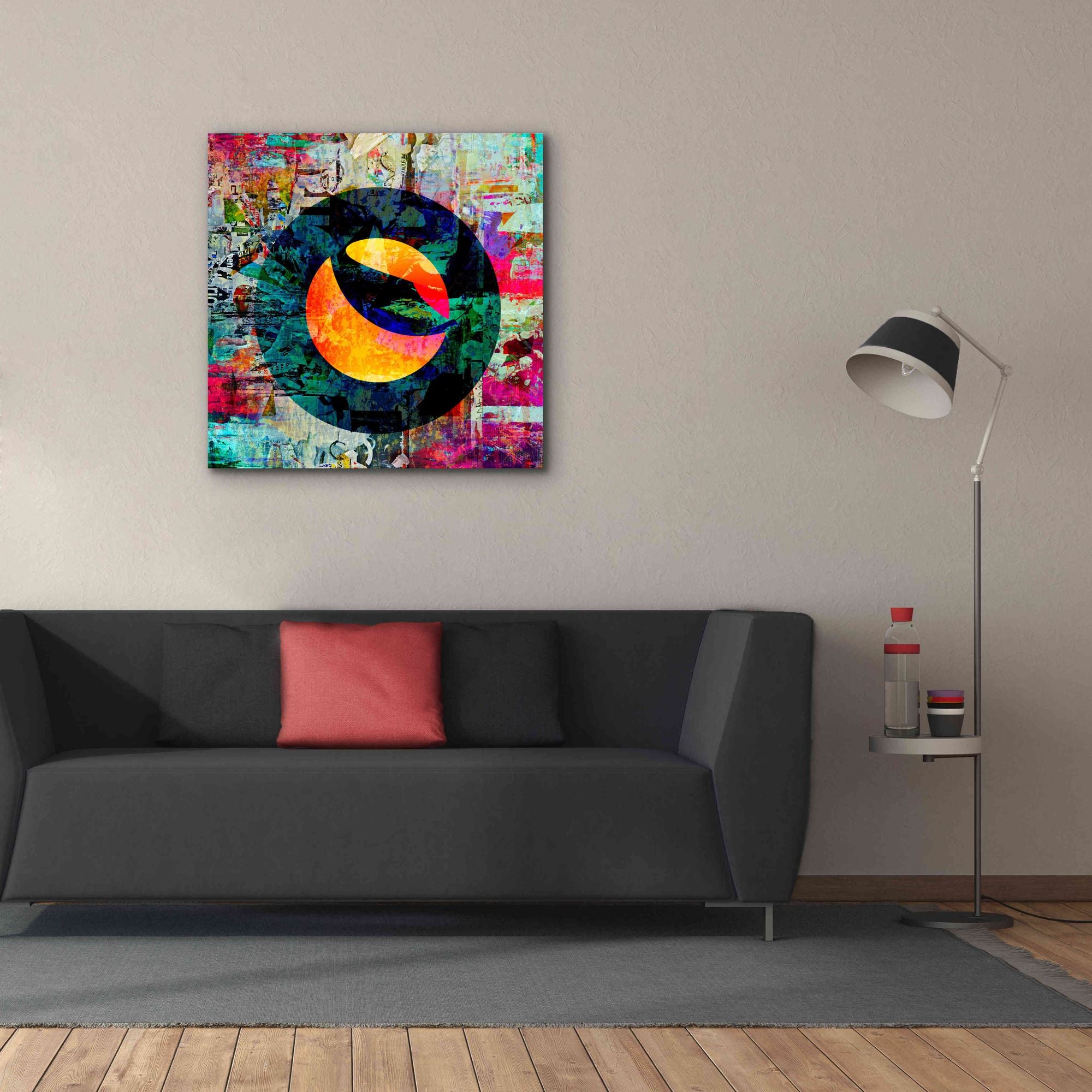'Luna Terra Crypto In Color' by Portfolio Giclee Canvas Wall Art,37x37
